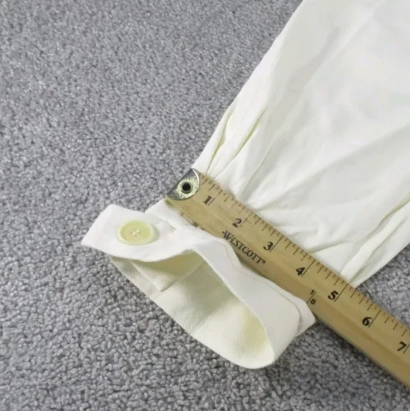 Zara Cream Pleated Trousers - Picture 5 of 11